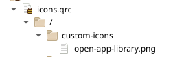 QRC file structure for custom icons